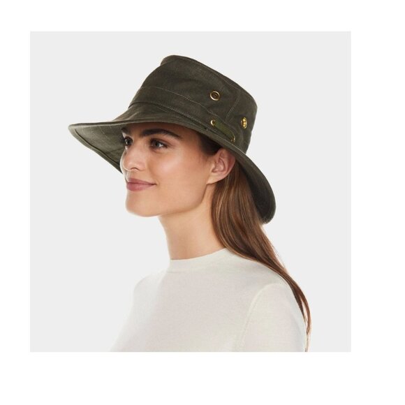 NWT Tilley Hemp Broad Brim Natural Hat Olive Large MSRP$115 New - Picture 16 of 16